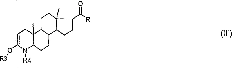 General Formula III depicting the protected intermediate with silyl or carbonyl protecting groups prior to dehydrogenation