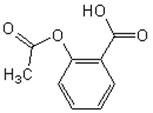 Chemical structure comparison between Aspirin and Flubensalicylic acid showing the difluorophenyl substitution