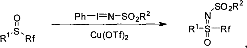 General synthesis scheme of fluorine-containing sulfoximines using copper catalysis