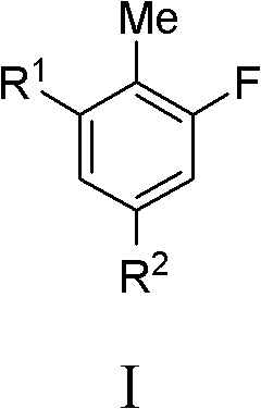General Formula I structure of fluoro-substituted kinase inhibitors showing variable substituents R1-R9 and heteroaryl ring X