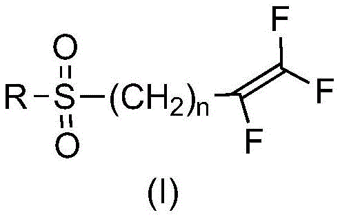 General structure of fluorosulfone compounds Formula I produced via catalytic oxidation