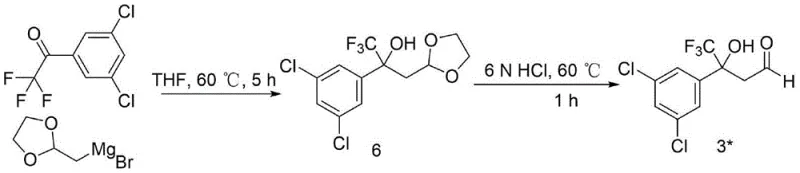 Novel synthetic route for Fluralaner showing mild conditions and simplified steps
