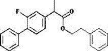 Chemical structure of Flurbiprofen Phenylethyl Ester representing the diverse ester derivatives achievable