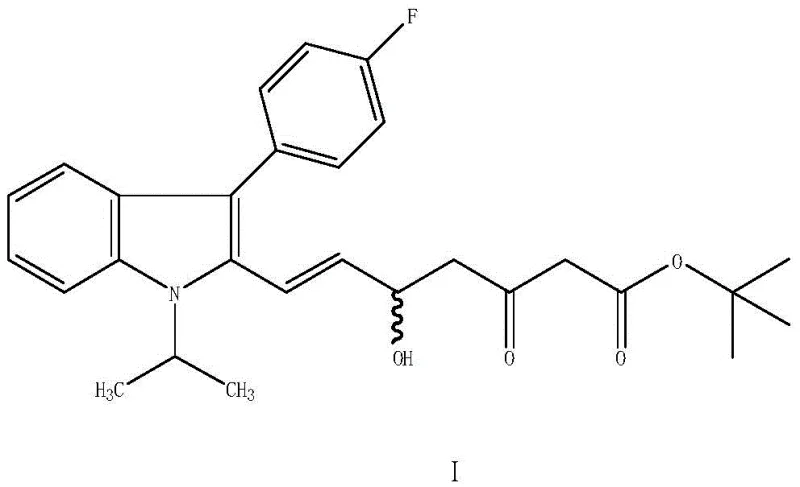 Chemical structure of Fluvastatin Ketone (Formula I) substrate