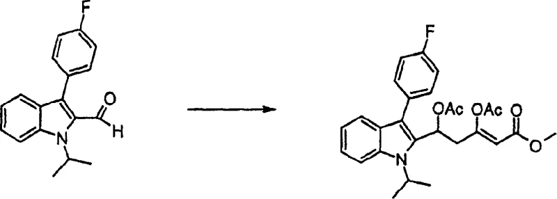 Condensation reaction forming the unsaturated side chain precursor