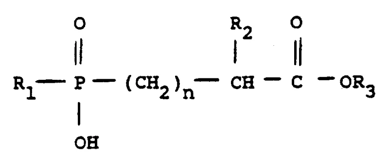 General formula of phosphonate ester reactants used in Fosinopril synthesis