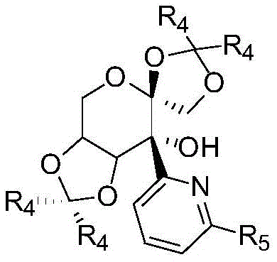 Structure of the fructose-derived pyridyl alcohol chiral ligand
