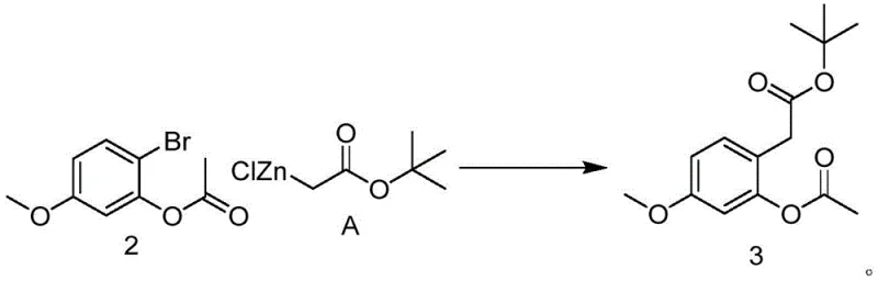 Nickel-catalyzed coupling step using organozinc reagent to form the side chain