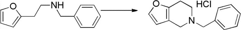 Final cyclization step to form 5-benzyl-furo[3,2-c]piperidine hydrochloride