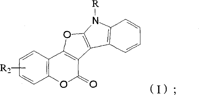 General structure of Formula I furoindole heterocyclic compounds