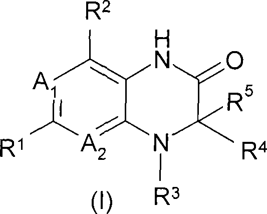 General chemical structure of fused piperazin-2-one derivatives (Formula I)