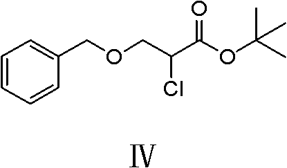 Chemical structure of Compound IV showing the tert-butyl ester protection group