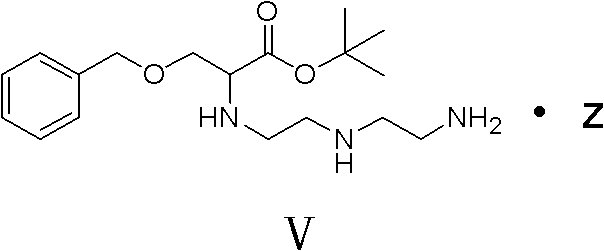 Chemical structure of Compound V featuring the diethylenetriamine backbone