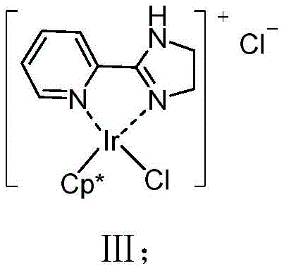 Chemical structure of the novel Iridium catalyst complex III used in the synthesis
