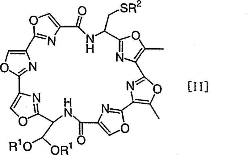 General chemical structures of GM-95 and key cyclic intermediates showing the core macrocyclic framework