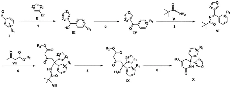 General synthetic scheme of the novel enzymatic route showing key intermediates