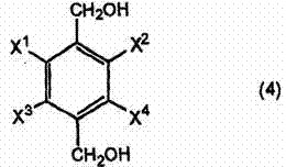 Reduction of protected diamide intermediate to halogen-substituted benzene dimethanol using borohydride and alcohol