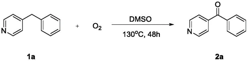 Specific example of 4-benzylpyridine oxidation to ketone 2a