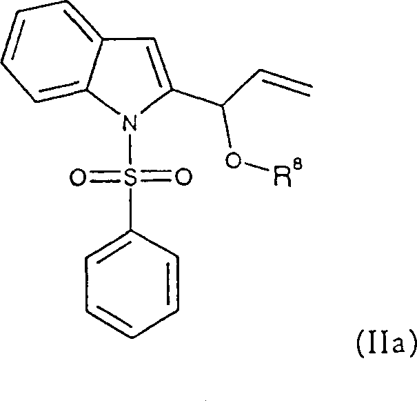Preferred starting material Formula IIa for the carbonylation reaction