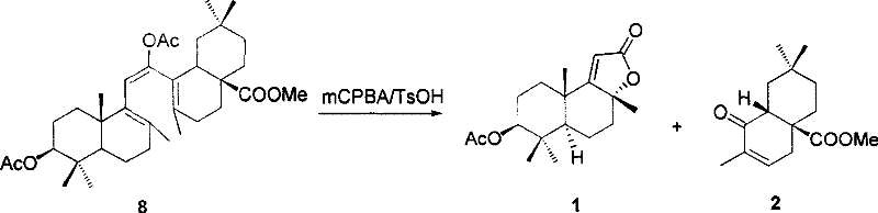 Oxidative cleavage of triene intermediate using mCPBA to yield final decahydro and octahydronaphthalene products