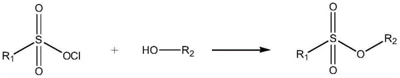 Conventional synthesis of sulfonate esters using sulfonyl chlorides and alcohols