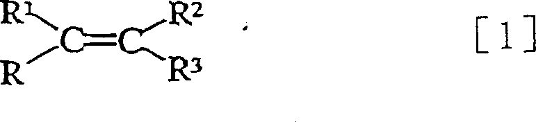 General formula of monomer structure for ion exchange resin backbone