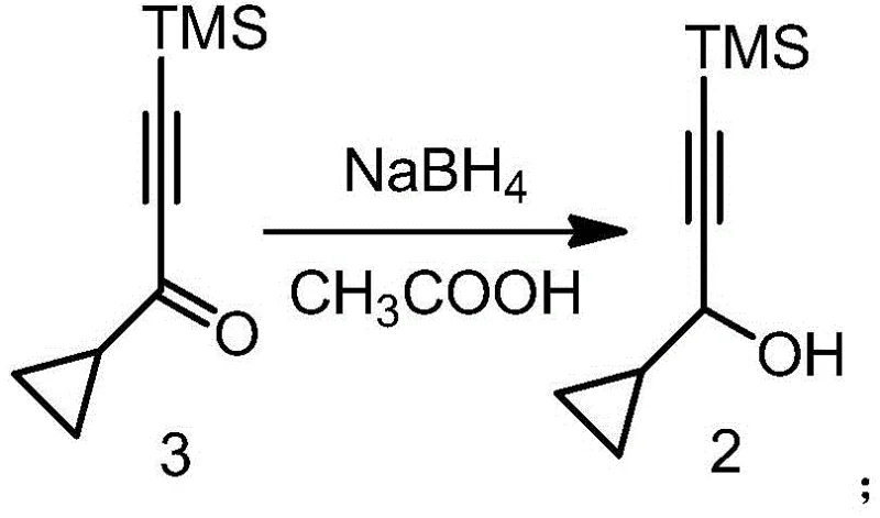 Novel reaction scheme using Acetic Acid and Sodium Borohydride for reduction