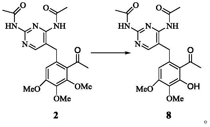 Selective demethylation reaction mechanism using boron tribromide