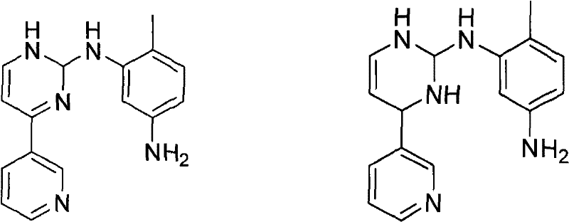 Chemical structures of over-reduction byproducts Formula 1 and Formula 2