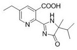 Chemical structure of Imazethapyr, the target broad-spectrum herbicide