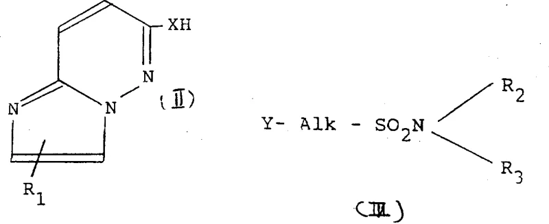 Reaction Scheme Method A showing condensation of Formula II and Formula III