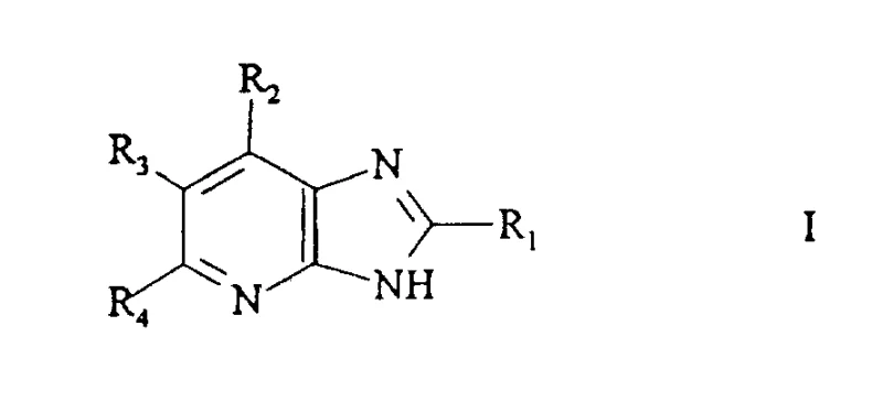 General Formula I of Imidazopyridine Derivatives showing variable substituents R1 to R4