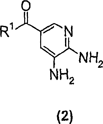General reaction scheme showing the conversion of formula 2 to formula 1 using 3-halo-2-butanone in cyclohexanone