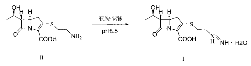 Conventional Route 1 synthesis showing direct reaction of sulfomycin II