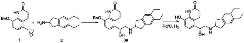 Prior art synthesis route showing the formation of Impurity A during benzyl deprotection