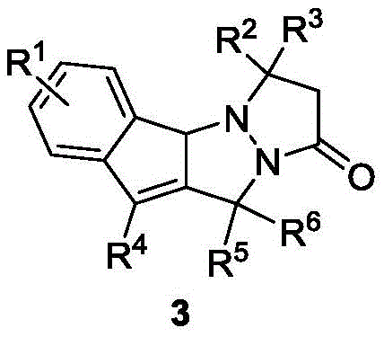 General structural formula of novel indenopyrazolopyrazolone compounds with anticancer activity