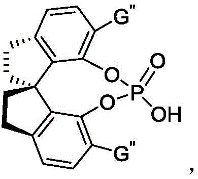 Molecular structure of binaphthyl-derived chiral phosphoric acid catalyst with G = 9-Anthracenyl substituents