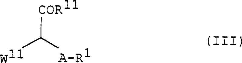 Detailed structural definitions of R groups including ester and carboxyl variations
