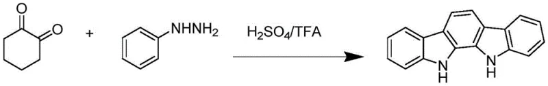 Conventional Fisher indole synthesis route using strong acids