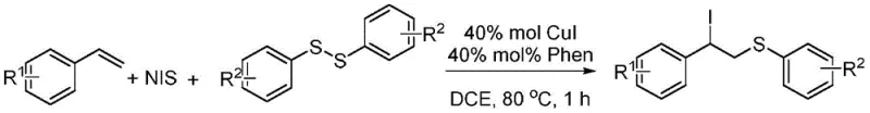General reaction scheme for the synthesis of (2-iodo-2-aryl) ethyl aryl ether derivatives using CuI catalysis