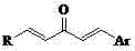 General structural formula of the chalcone precursor used in the condensation reaction