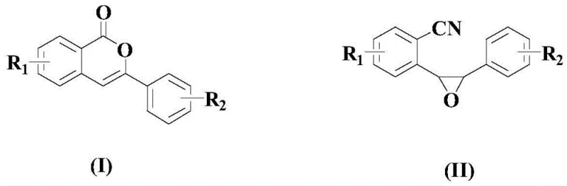 Core Pd-catalyzed cyclization of epoxy-nitrile to isocoumarin