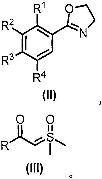 Reaction scheme showing oxazoline and sulfoxide sulfur ylide reacting to form isocoumarin derivative