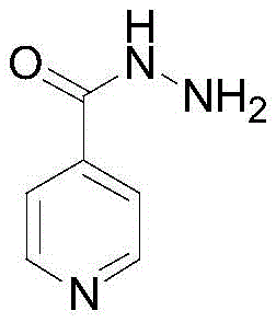 Chemical structure of Isoniazid showing the pyridine ring and hydrazide functional group