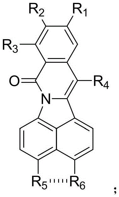 General chemical structure of polysubstituted isoquinolinone derivatives showing variable R groups