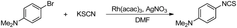 Synthesis of electron-rich 4-dimethylaminophenyl isothiocyanate demonstrating substrate tolerance