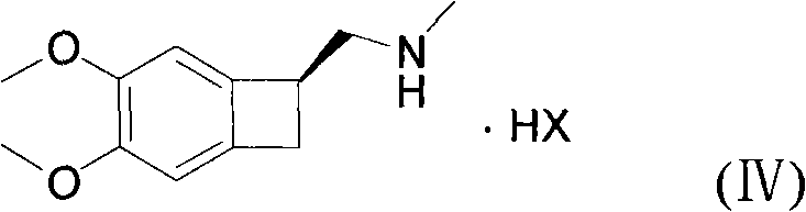 Structure of Formula IV chiral amine salt reactant