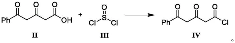 Synthesis of Compound IV from Compound II using thionyl chloride in organic solvent