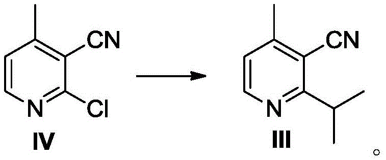Novel iron-catalyzed coupling reaction converting Compound IV to Compound III
