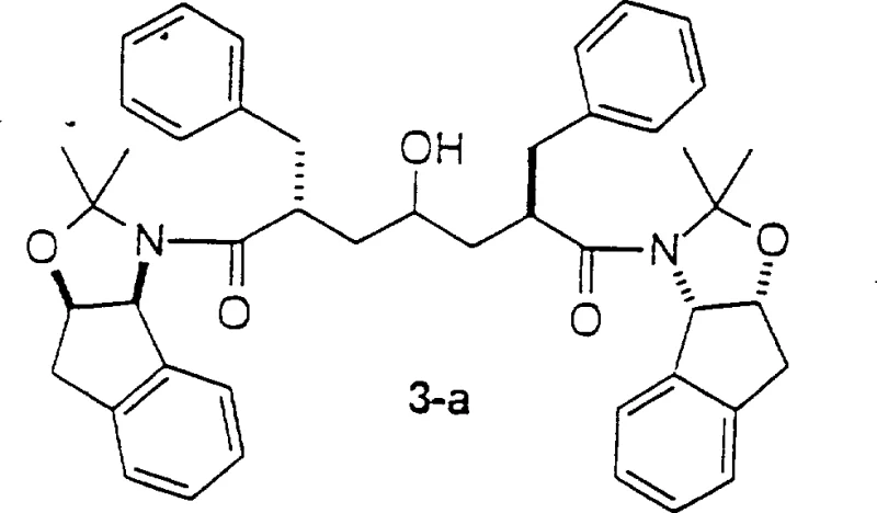 Core reaction scheme showing amide enolate coupling with activated glycidyl derivative to form epoxide intermediate